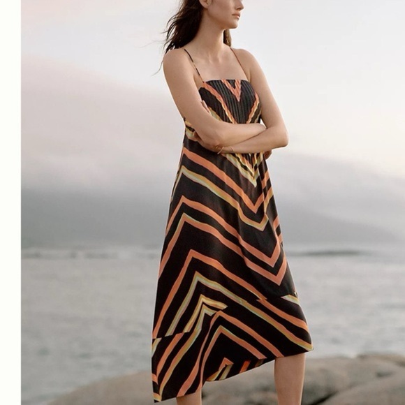 Anthropologie Runi Chevron Midi Dress (17) - Picture 5 of 9